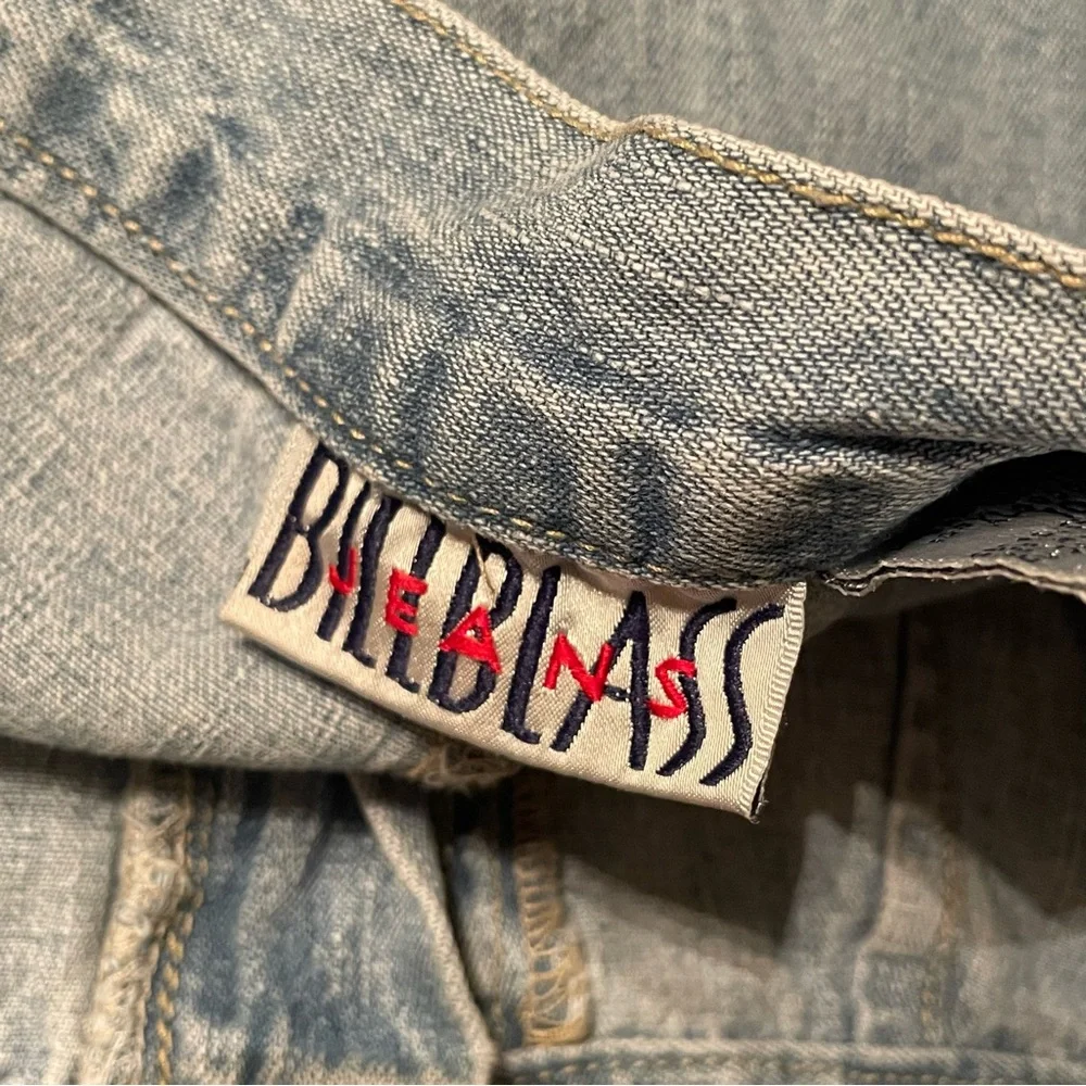 Vintage Bill Blass High-Rise Denim Cargo Skort
